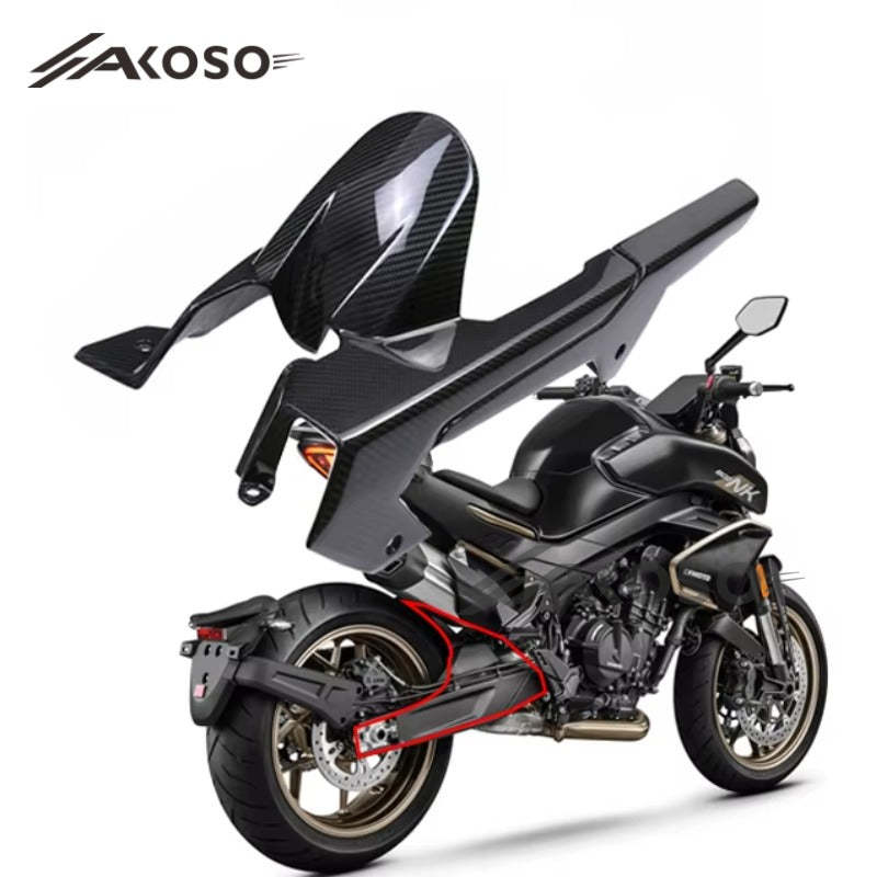 AKOSO 2023-2024 CFMOTO 800NK Carbon Fiber Rear Mudguard Fender Fairing