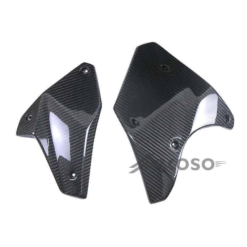 AKOSO 2015-2024 Kawasaki Ninja H2 H2R Carbon Fiber Motorcycle Engine Lower Cover Side Panel Protector