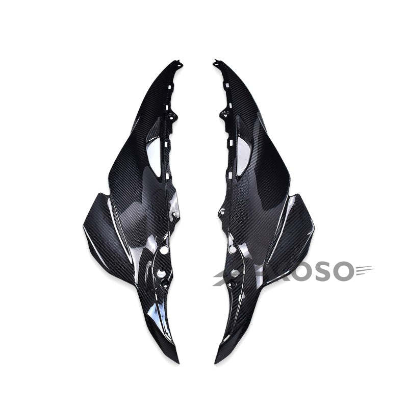 AKOSO 2016-2020 Kawasaki Ninja ZX10R ZX-10R Carbon Fiber Motorcycle Accessories Front Upper Side Fairings