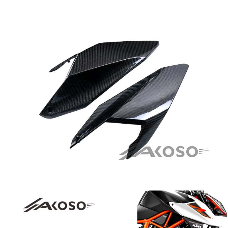 AKOSO KTM 1290 Super Duke R 2017-2019 Carbon Fiber Motorcycle Accessories Fuel Tank Side Panels