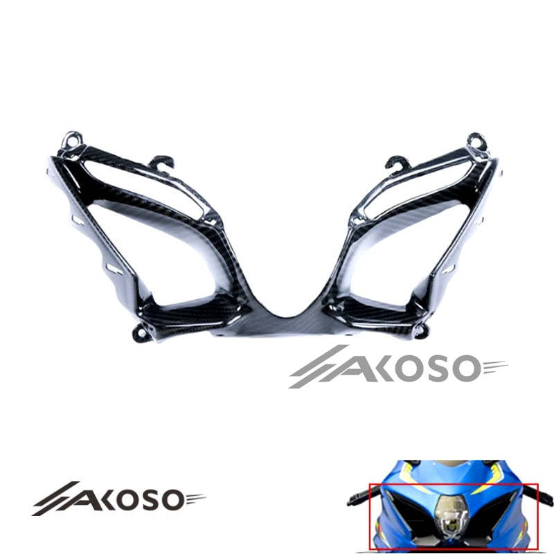 AKOSO Suzuki GSX-R1000 2017-2023 Carbon Fiber Front Headlight Lampshade Fairing