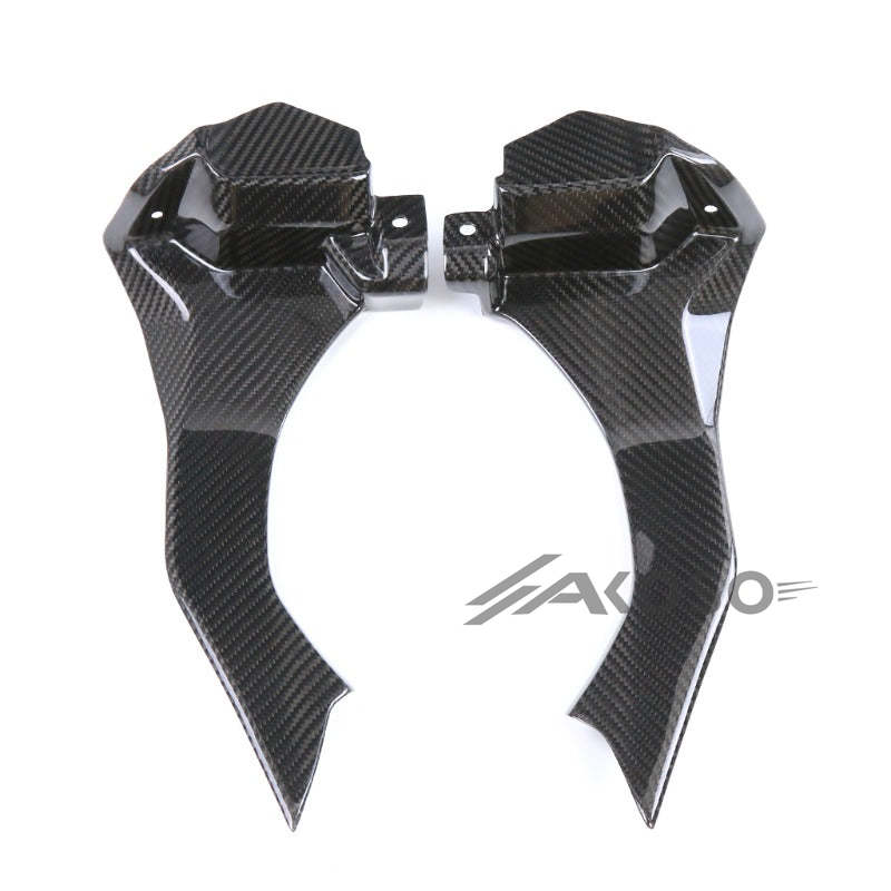 AKOSO 2015-2019 Yamaha YZF R1 R1S Carbon Fiber Motorcycle Dash Air Intake Ram Cover Fairing