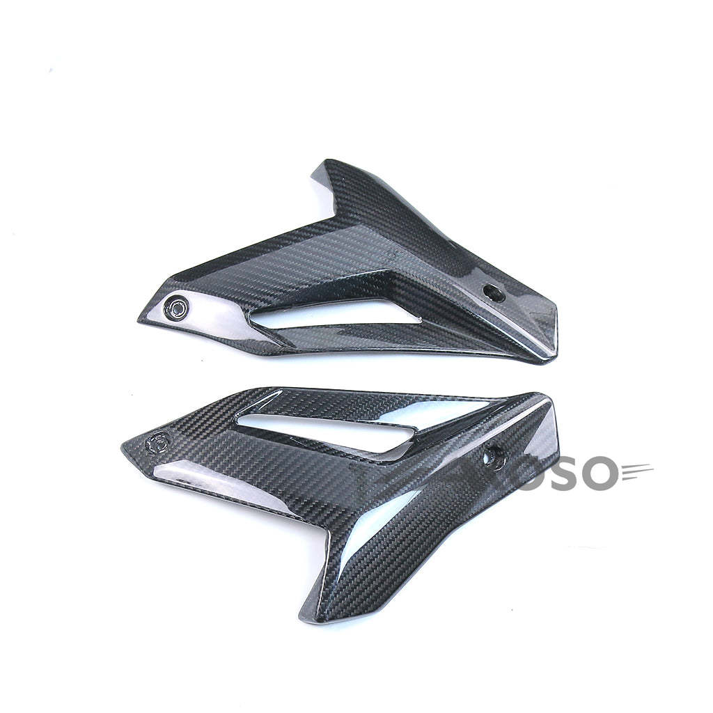 AKOSO 2014-2020 BMW S1000R Carbon Fiber Motorcycle Abdominal Lateral Plate Front Lower Fairing Panel