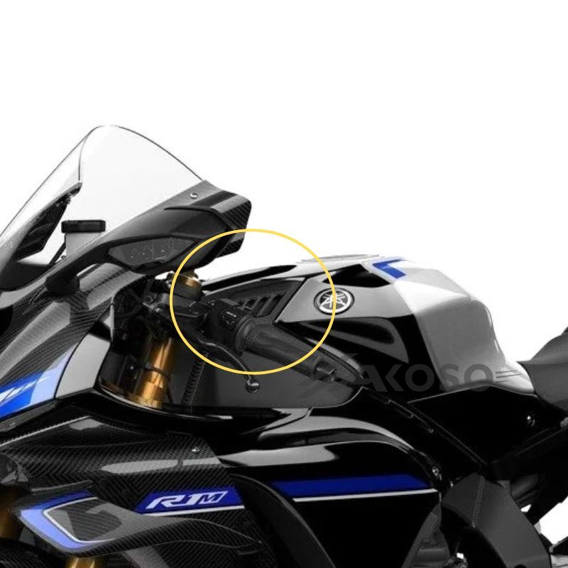 AKOSO 2020-2024 Yamaha R1 R1M Carbon Fiber Fuel Gas Tank Air Box Front Cover Fairing Motorcycle