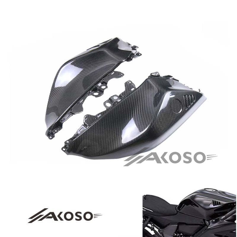 AKOSO 2022-2024 Yamaha R7 Carbon Fiber Fuel Tank Cover Side Fairing Motorcycle