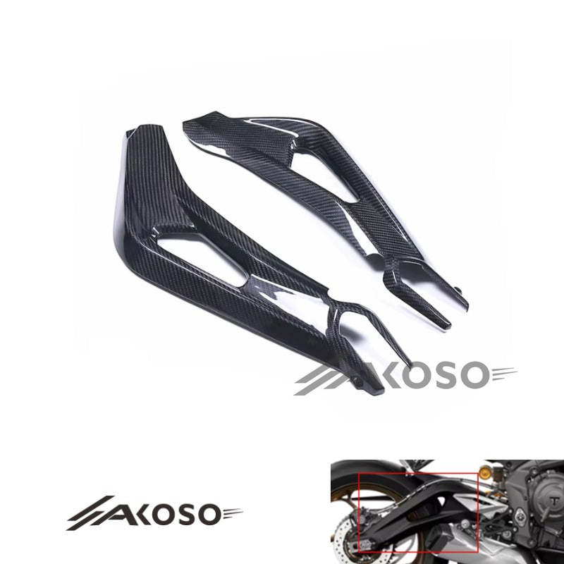 AKOSO 2016-2021 Triumph Triple 765 RS Carbon Fiber Rocker Arm Housing Motorcycle Accessories