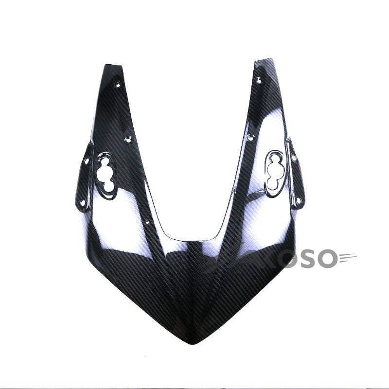 AKOSO 2017-2024 Honda CBR1000RR Carbon Fiber Motorcycle Front Upper Fairing Headlight Cowl Nose Panel