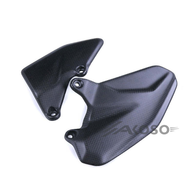 AKOSO 2021-2023 Ducati Multistrada V4 1100 Carbon Fiber Heel Plates Motorcycle Accessories