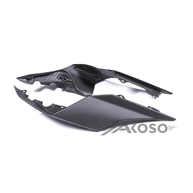 AKOSO 2015-2019 Yamaha YZF R1 R1S R1M Carbon Fiber Tail Frame Cover Fairing Rear Seat Side Panel Cover