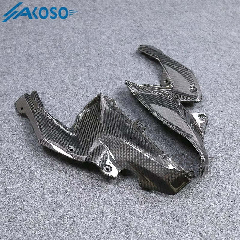 AKOSO 2020-2024 Kawasaki Z900 Carbon Fiber Motorcycle Fuel Tank Front Upper Side Inner Panel Fairing