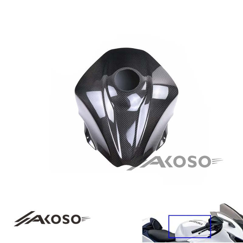 AKOSO Suzuki Hayabusa GSX1300R 2023 2024 Carbon Fiber Tank Cover