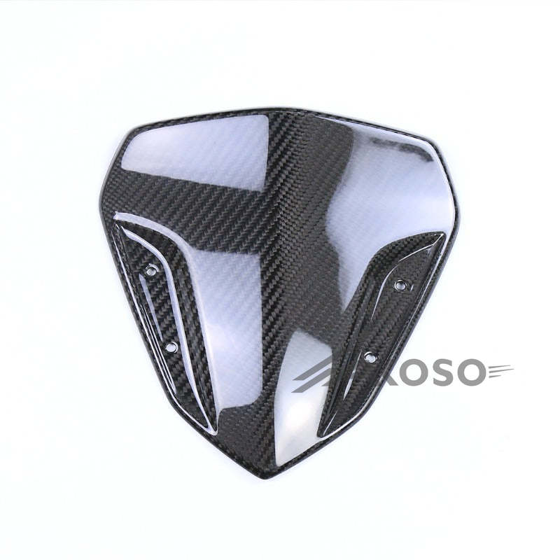 AKOSO 2016+ Yamaha NVX155 AEROX155 Carbon Fiber Front Windscreen Windshield Wind Deflector