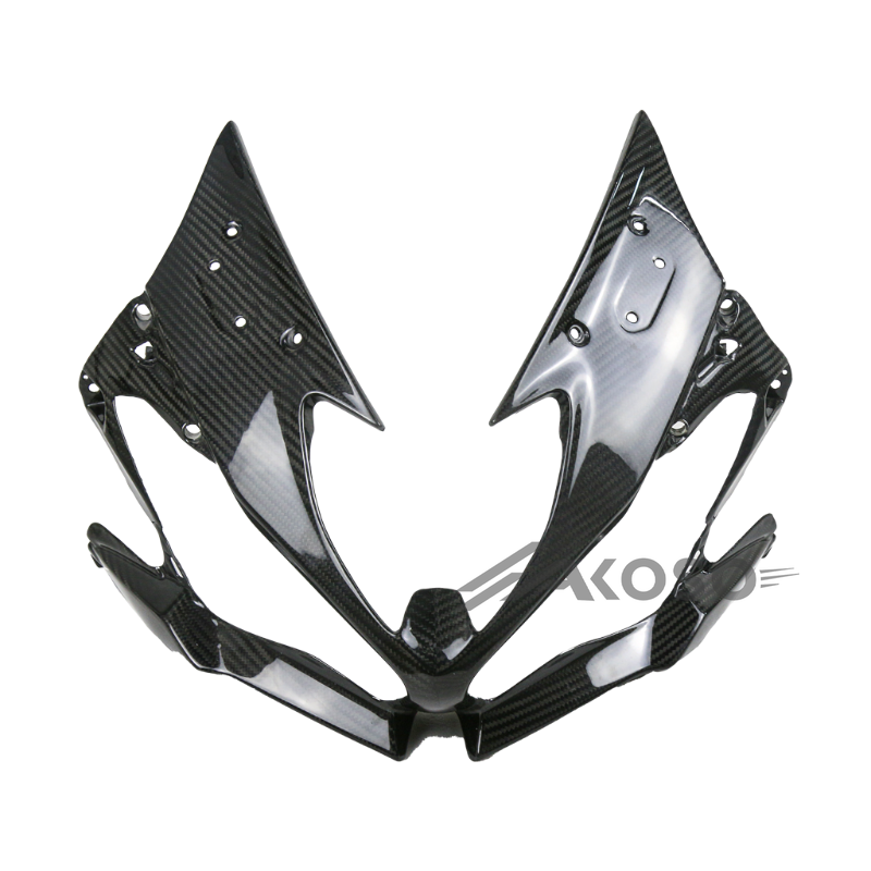 AKOSO 2019-2023 Kawasaki ZX-6R Carbon Fiber Front Nose Headlight Cover Fairing Cowl