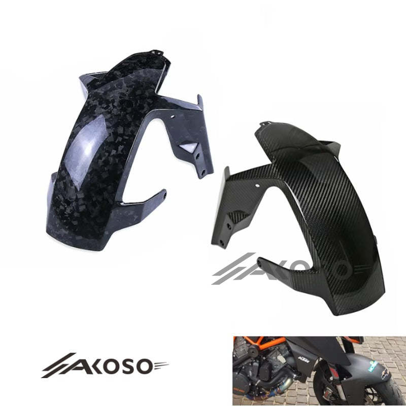 AKOSO 2020+ KTM 1290 Super Duke R Carbon Fiber Front Fender Splash Mudguard Hugget