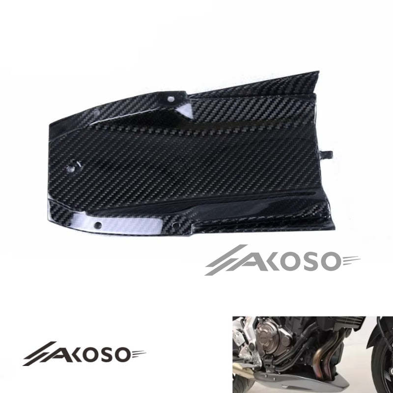 AKOSO 2018-2022 Yamaha MT07 MT-07 FZ07 FZ-07 Carbon Fiber Motorcycle Under Tray Belly Pan