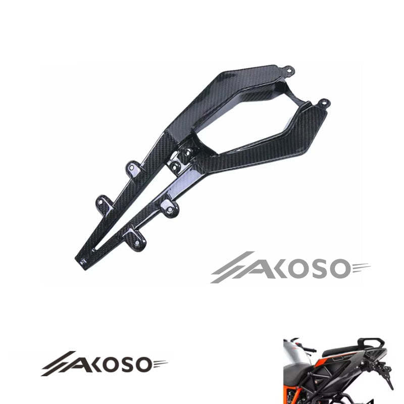 AKOSO 2017-2019 KTM 1290 Super Duke R Carbon Fiber Motorcycle Accessories License Plate Holder