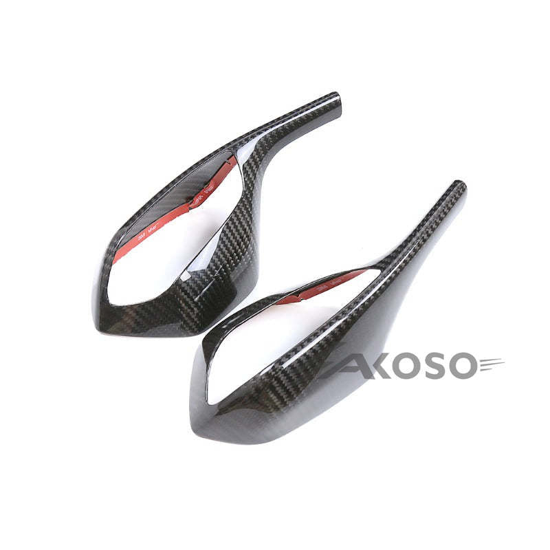 AKOSO 2019-2022 BMW S1000RR 3K Pure Carbon Fiber Rearview Mirrors Covers Side Mirror Cover