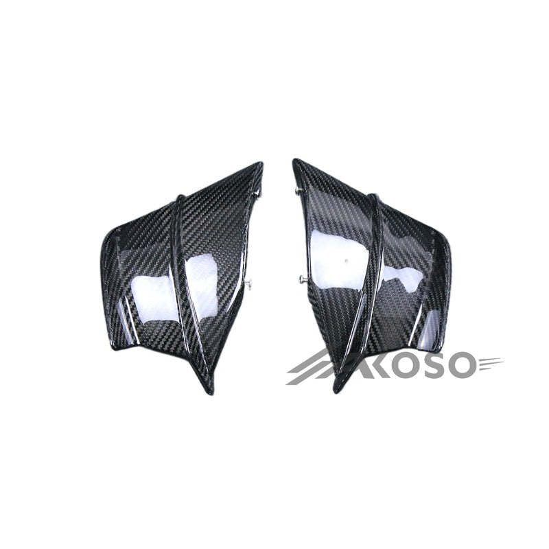 AKOSO 2019-2024 Honda CBR650R Carbon Fiber Front Wing Spoiler Cover Side Fixed Wing Fairing Winglet