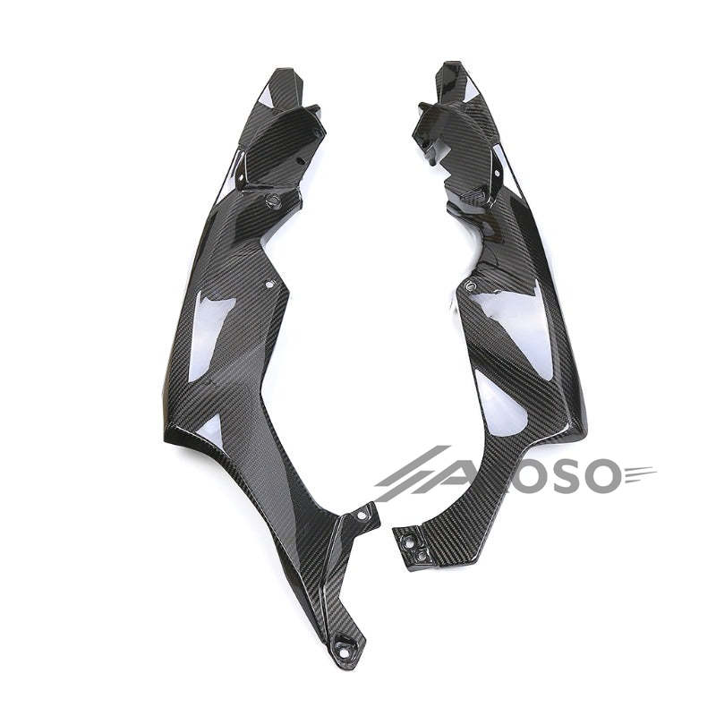 AKOSO Kawasaki Ninja ZX10R ZX-10R 2021-2024 Carbon Fiber Motorcycle Front Side Frame Fairing Cowl