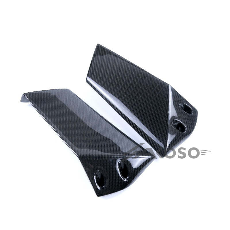 AKOSO 2015-2024 Kawasaki Ninja H2 H2R Carbon Fiber Aerodynamic Wing Spoiler Motorcycle Upper Fairing Winglets