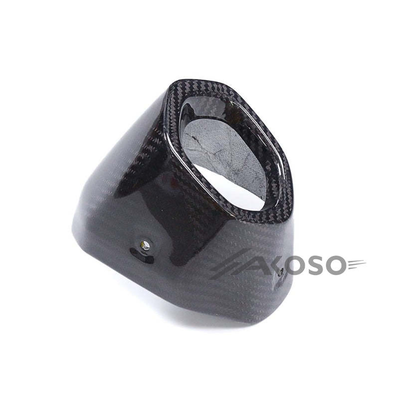 AKOSO 2023 2024 BMW R1300GS Dry Carbon Fiber Rear Silencer Exhaust Pipe Protector Cover