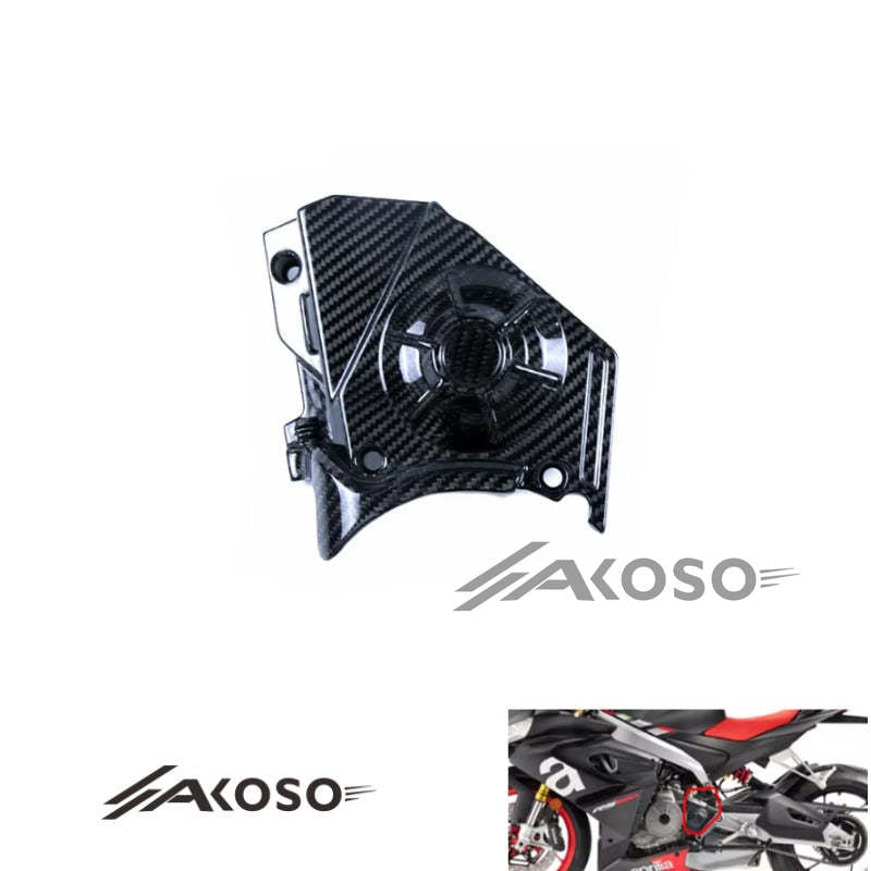 AKOSO 2020-2023 Aprilia RS660 Carbon Fiber Motorcycle Sprocket Cover Fairing