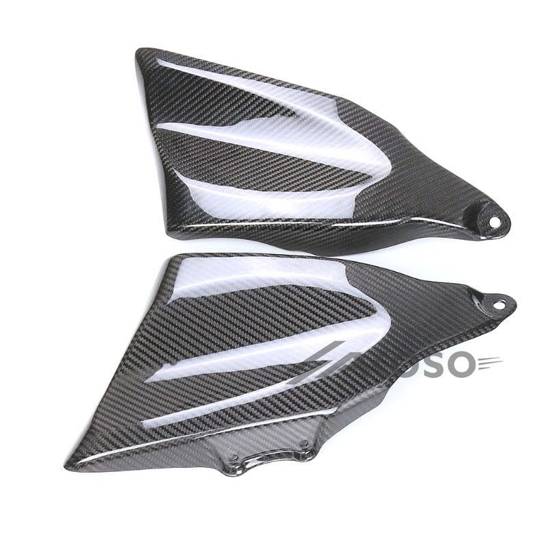 AKOSO 2021-2024 Yamaha MT09 FZ09 Carbon Fiber Motorcycle Fairing Frame Trim Cover Protector Guard Side Infill Panel