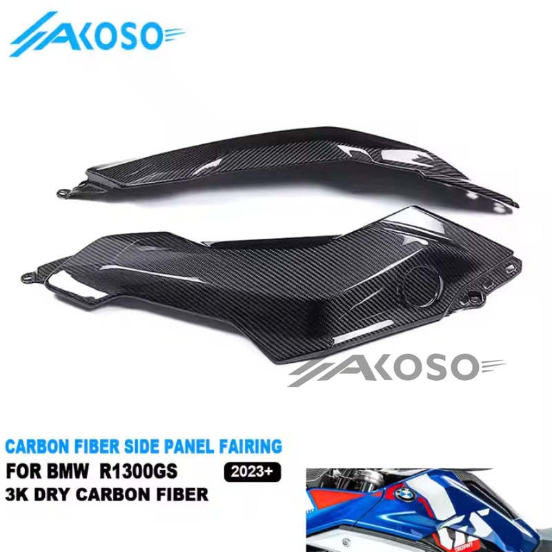 AKOSO 2023 2024 BMW R1300GS Dry Carbon Fiber Motorcycle Front Body Side Fairing