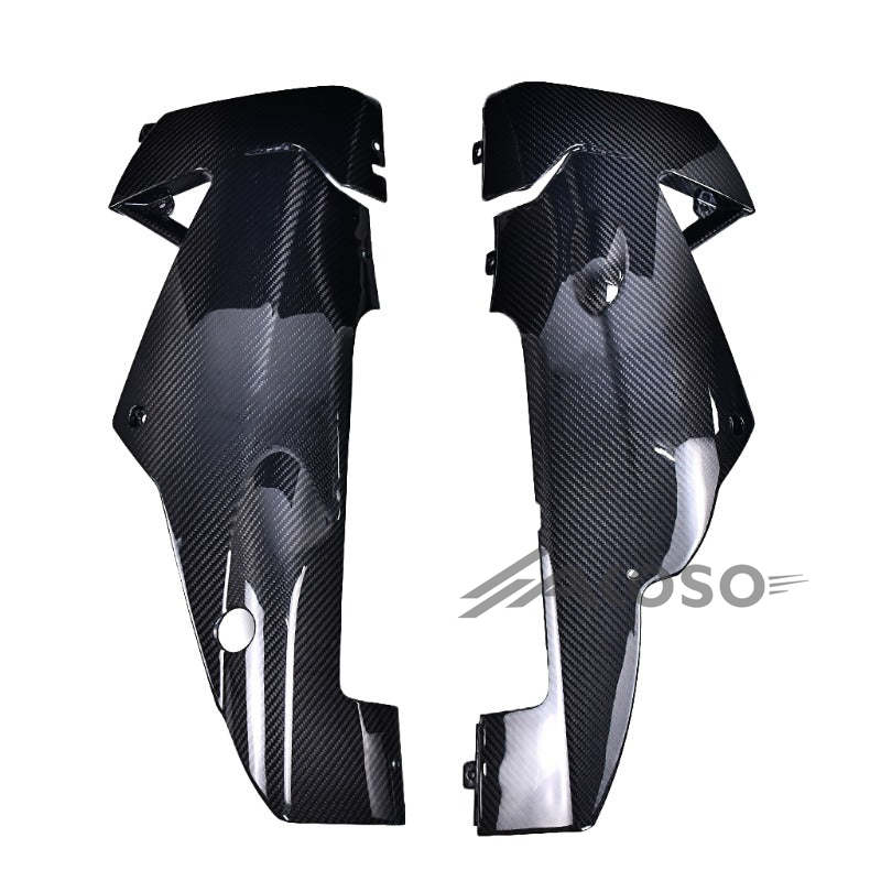 AKOSO 2016-2020 Aprilia RSV4 Carbon Fiber Belly Pan Fiber Lower Side Fairings Motorcycle Accessories