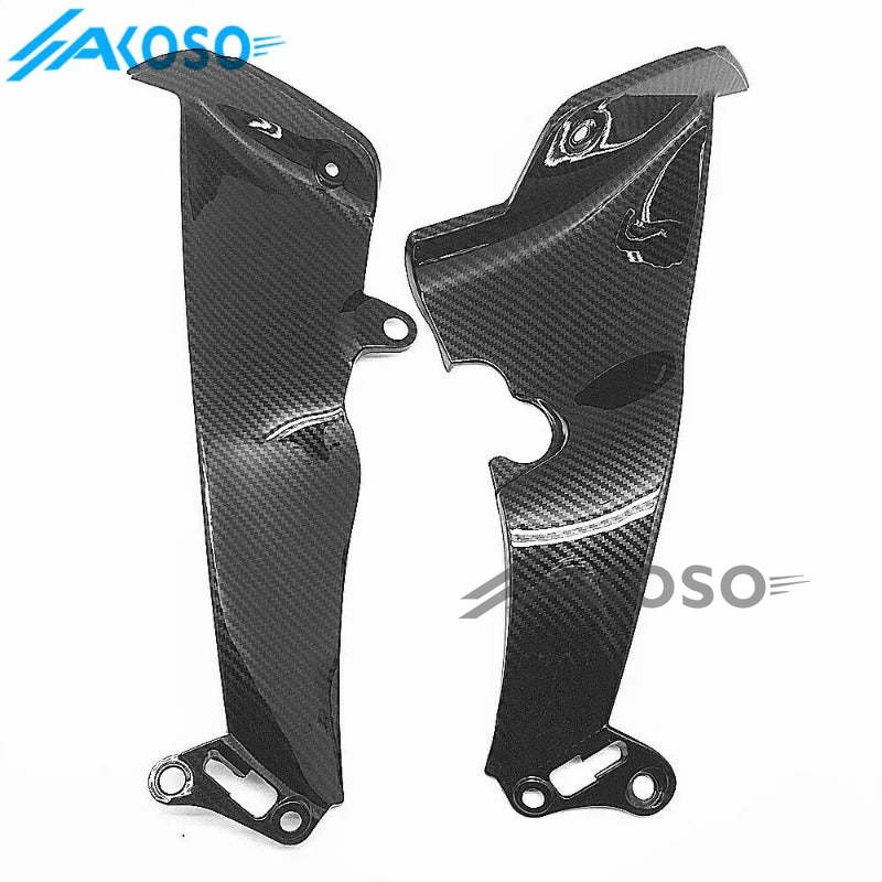 AKOSO 2009-2014 Yamaha YZF-R1 Carbon Fiber Front Mid Upper Vertical Side Panel Fairings