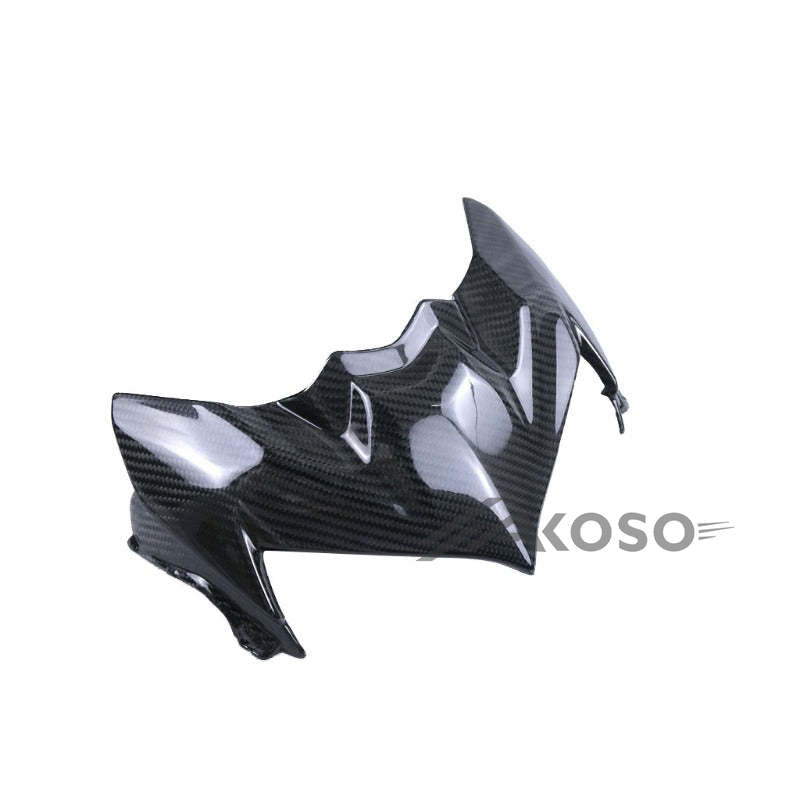 AKOSO 2020-2024 Kawasaki Z900 Carbon Fiber Motorcycle Front Fairing Nose Headlight Upper Panel