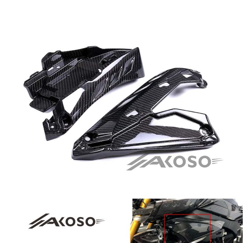 AKOSO 2022-2024 Yamaha MT10 FZ10 Carbon Fiber Under Air Intake Fairing Side Panels Motorcycle