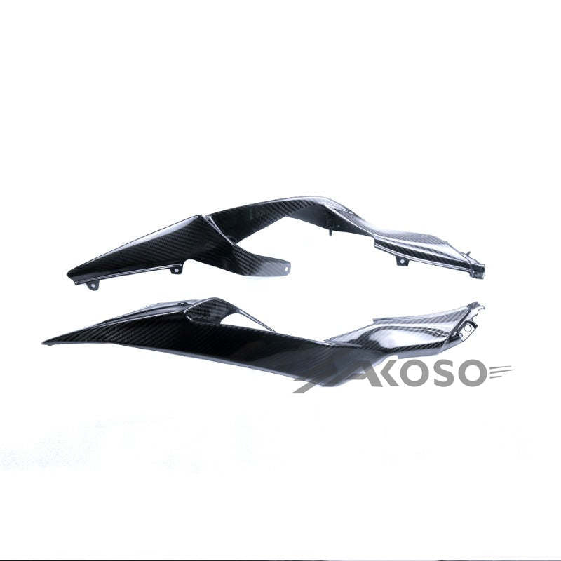 AKOSO 2019+ Kawasaki Ninja ZX-6R Carbon Fiber Tail Rear Seat Side Panels Motorcycle Fairing