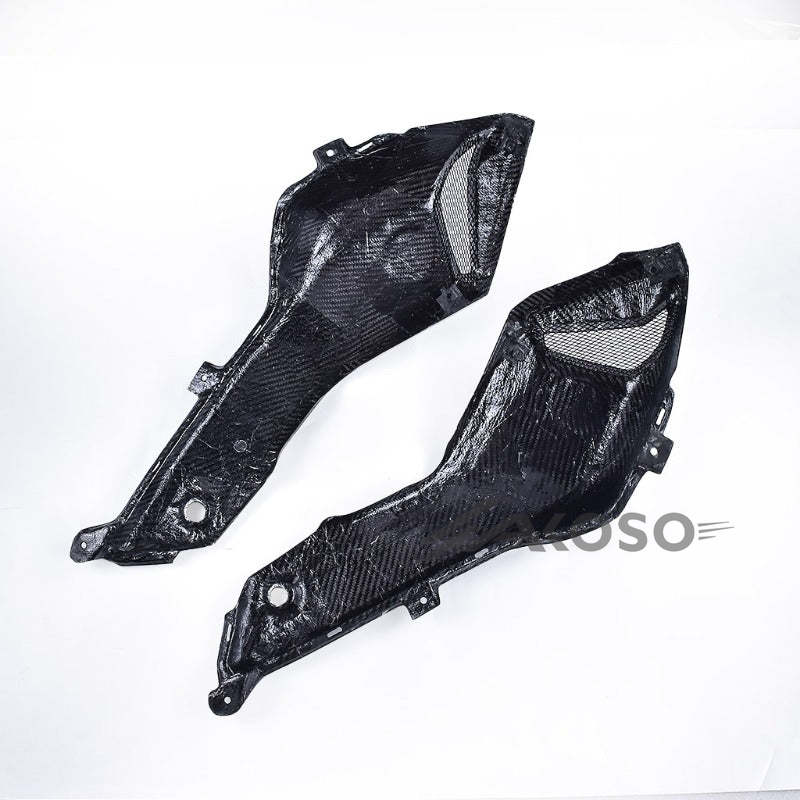 AKOSO Yamaha MT07 MT-07 2014-2017 Carbon Fiber Upper Side Air Intake Panels Protection Covers