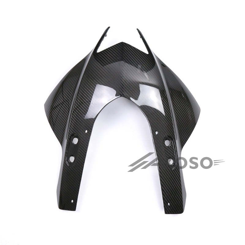 AKOSO 2022-2024 Yamaha R3 Carbon Fiber Front Headlight Fairing Panel Cover Nose Shell Housing Cowl