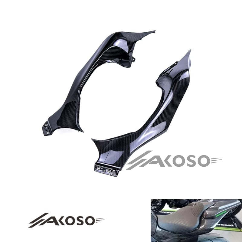 AKOSO 2014-2019 Kawasaki Z1000 Carbon Fiber Motorcycle Rear Tail Seat Side Panels Cover Fairing