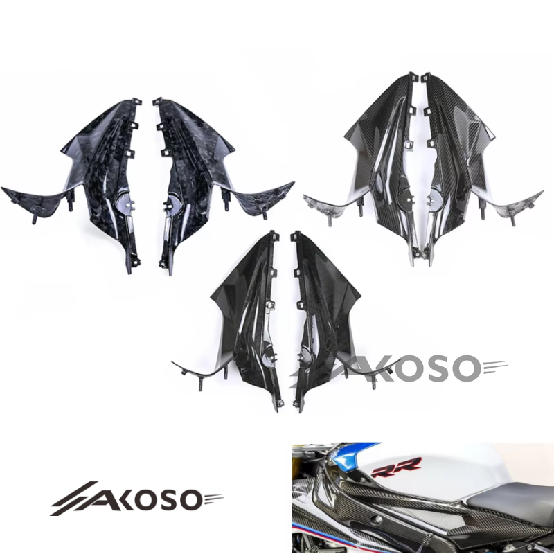 AKOSO 2019-2022 BMW S1000RR Carbon Fiber Fuel Tank Side Panels