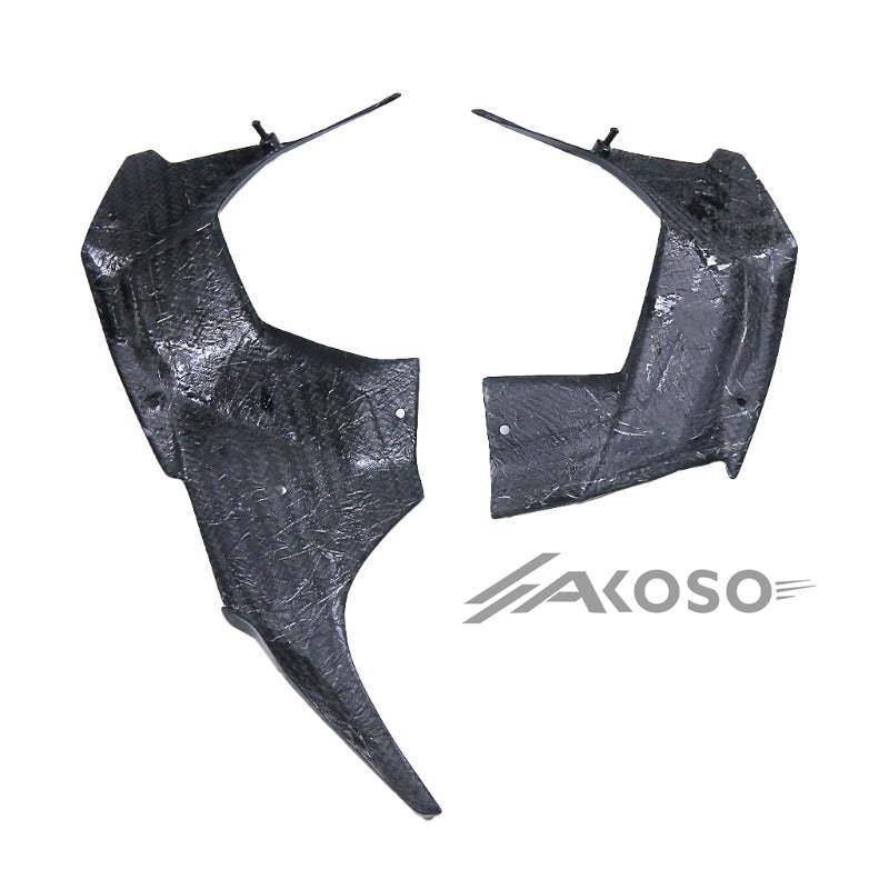 AKOSO 2015-2024 Kawasaki Ninja H2 H2R Carbon Fiber Fairing Motorcycle Dashpanel Cover Side Panels