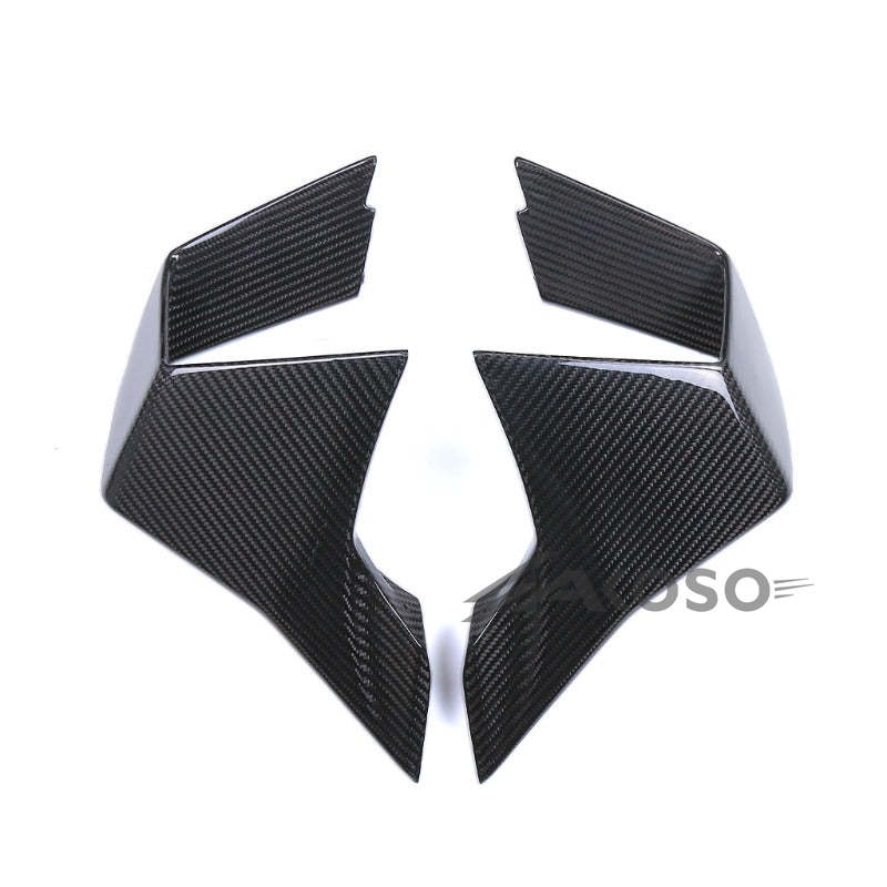 AKOSO 2023-2024 BMW M1000RR Carbon Fiber Wind Deflector Wings Fairing Front Spoiler Fixed Winglets Motorcycle