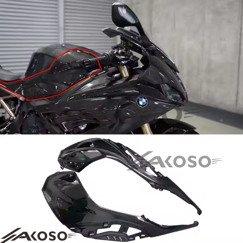 AKOSO 2019-2024 BMW S1000RR Carbon Fiber Fuel Tank Side Cover Side Panel