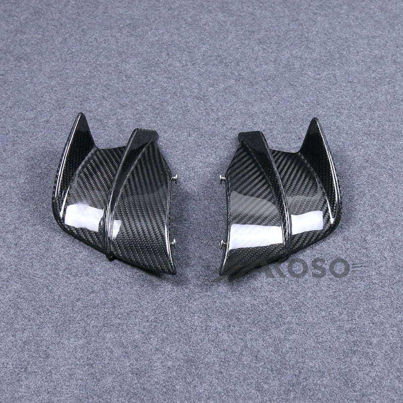 AKOSO 2019-2024 Honda CBR650R Carbon Fiber Front Wing Spoiler Cover Side Fixed Wing Fairing Winglet