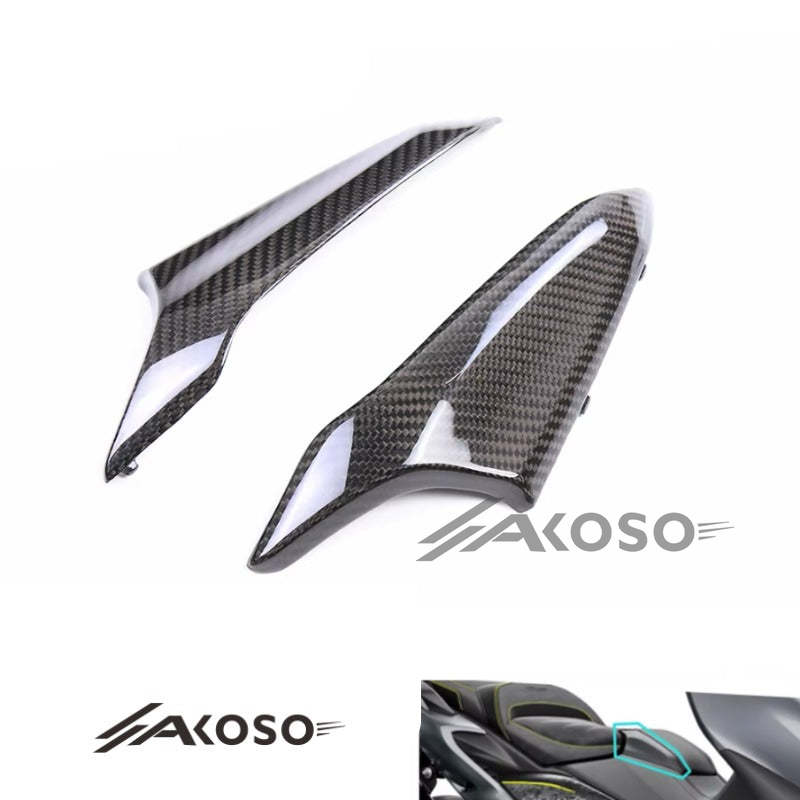 AKOSO 2017-2024 Yamaha Tmax 530 560 Carbon Fiber Front Fuel Tank Side Panel Cover Fairings