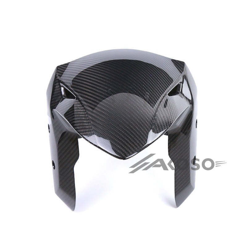 AKOSO 2022-2024 Yamaha YZF-R3 YZF R3 Carbon Fiber Front Fender Splash Hugger Mudguard