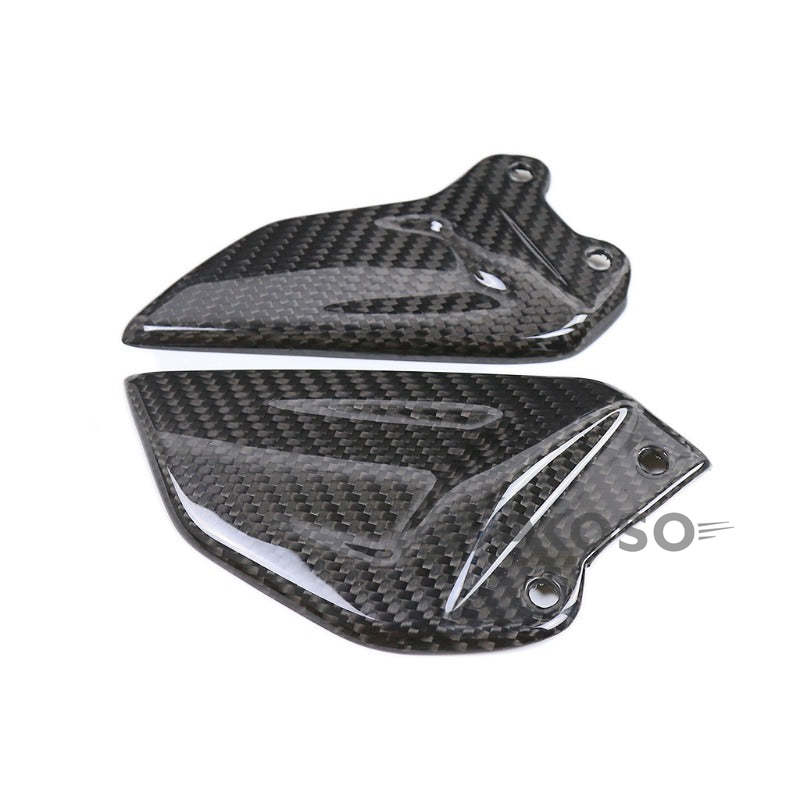 AKOSO 2021-2024 Honda CBR1000RR-R Carbon Fiber Motorcycle Heel Guards Rear Heel Plate Covers Protector