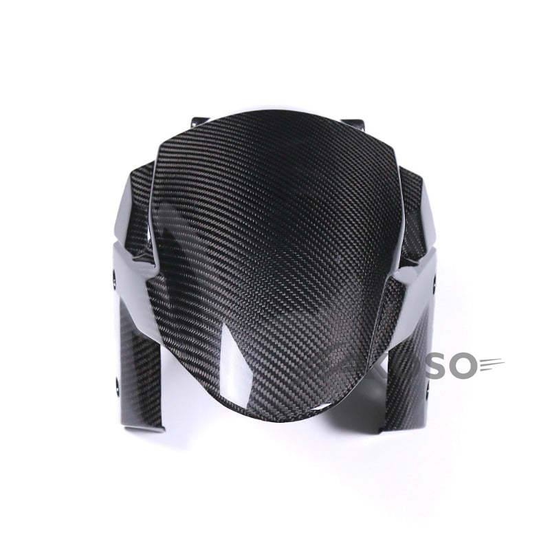 AKOSO 2021-2024 Kawasaki Z H2 Carbon Fiber Motorcycle Front Fender Hugger Mud Splash Mudguard