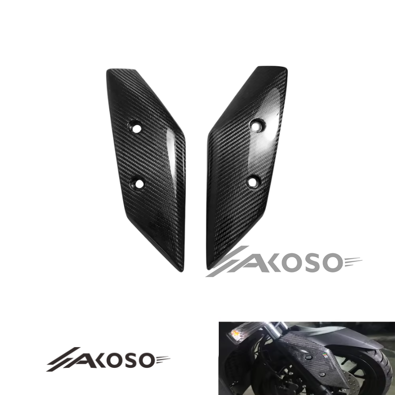 AKOSO 2017-2024 Yamaha XMAX 300 Carbon Fiber Front Fender Side Trim Covers