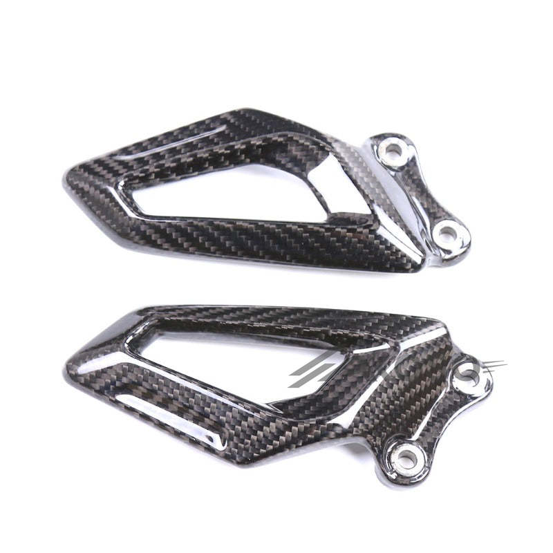 AKOSO 2019-2022 BMW S1000RR Carbon Fiber Rearset Plate Foot Peg Protector Motorcycle Heel Guard