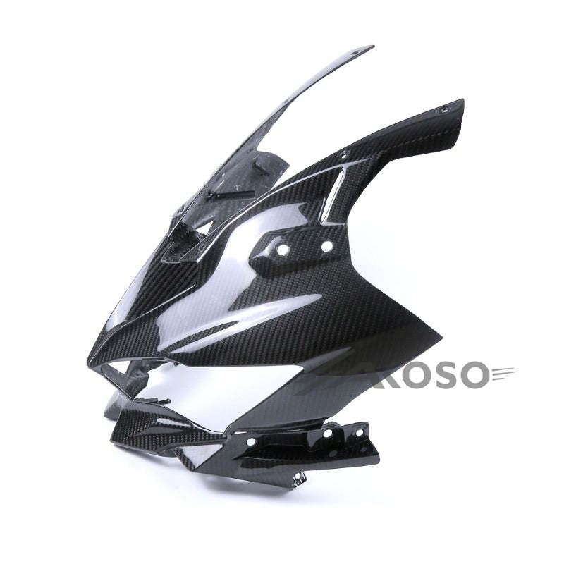 AKOSO 2020-2024 Kawasaki Ninja ZX-25R Carbon Fiber Motorcycle Accessories Front Headlight Fairing