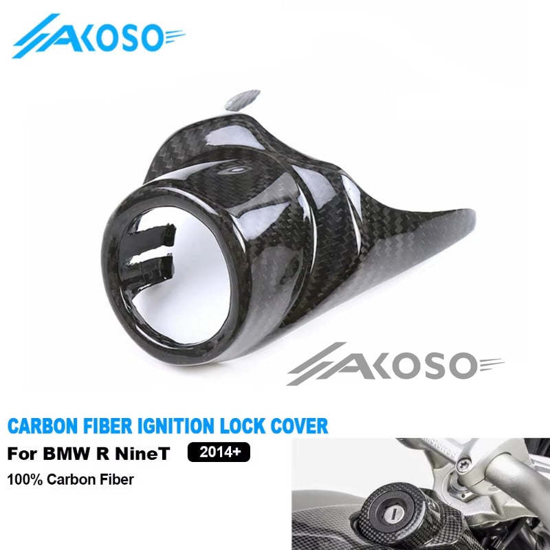 AKOSO 2014-2022 BMW R NineT Scrambler Pure Urban GS Carbon Fibre Key Ignition Lock Cover