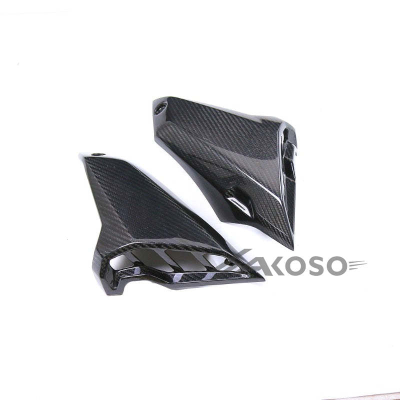 AKOSO 2017-2020 YAMAHA MT09 FZ09 Carbon Fiber Fuel Tank Side Panels Frame Trim Cover